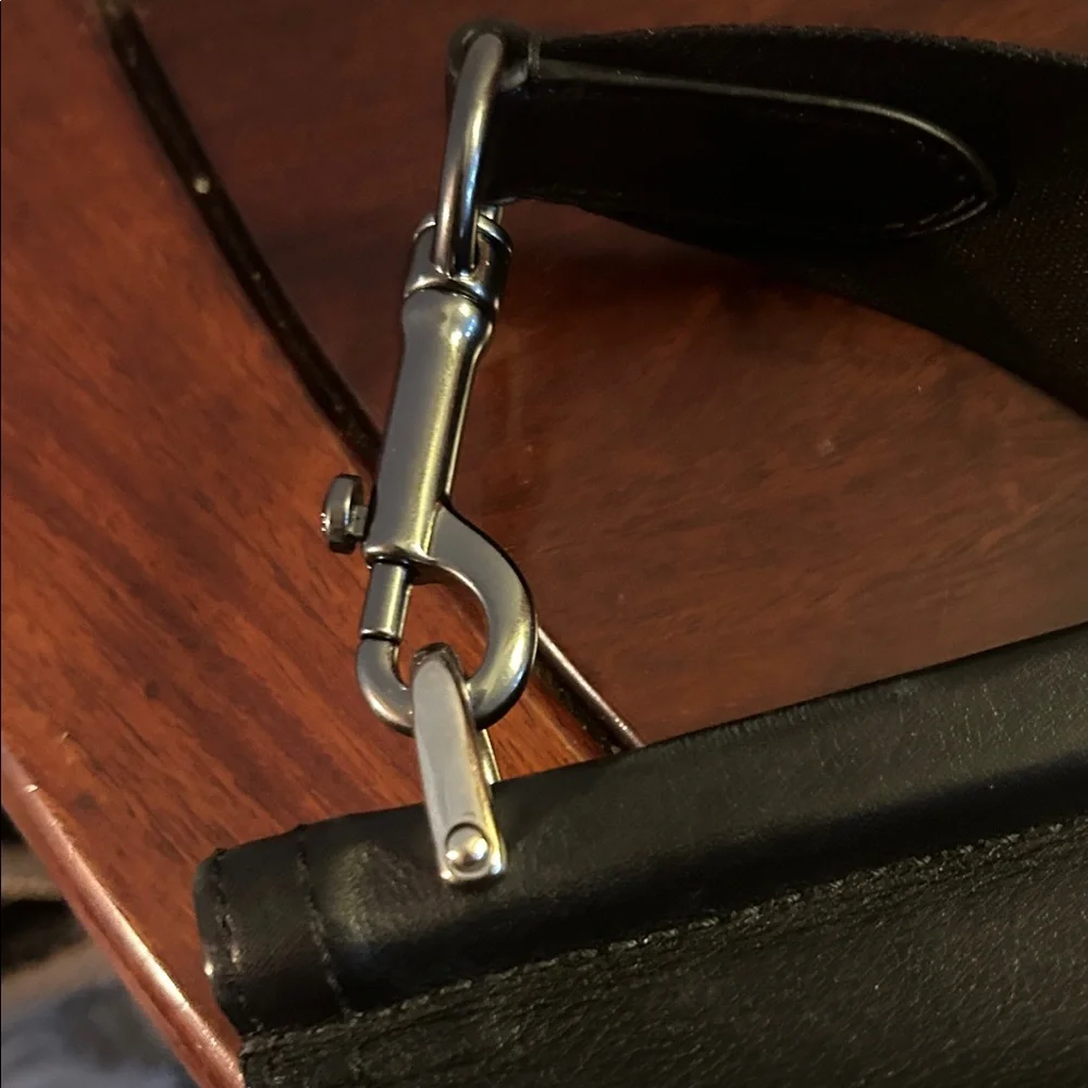 Coach Black Leather Briefcase